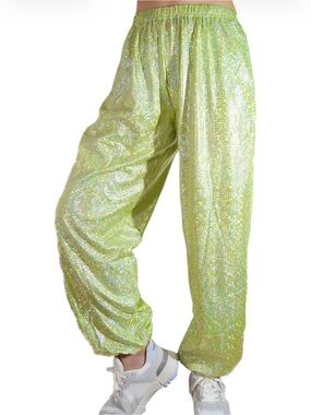 Vibrant Glitter Hologram yoga Pants